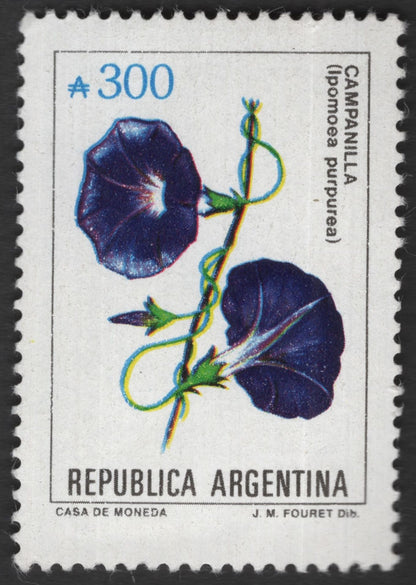 SCG11757 - Argentina Native Flora Stamp Pair – Water Hyacinth & Morning Glory