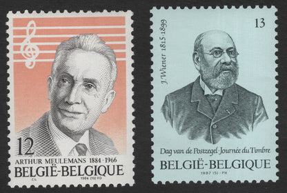 SCG11760 - Belgium Cultural Personalities Commemorative Pair – Arthur Meulemans & J. Wiener