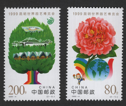 SCG11766- 1999 Kunming World Horticultural Exposition – Commemorative Stamp Pair