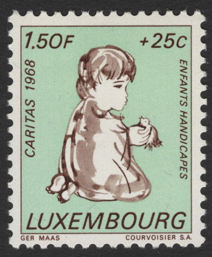 SCG11775 - Luxembourg 1968 Caritas – “Enfants Handicapés” Charity Stamp Set