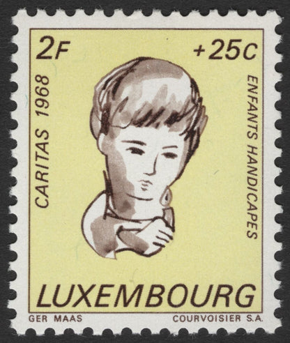SCG11775 - Luxembourg 1968 Caritas – “Enfants Handicapés” Charity Stamp Set