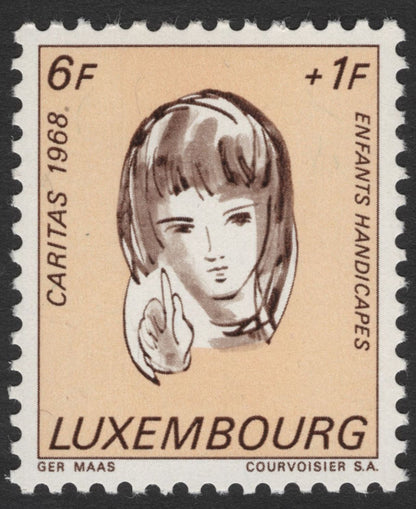 SCG11775 - Luxembourg 1968 Caritas – “Enfants Handicapés” Charity Stamp Set
