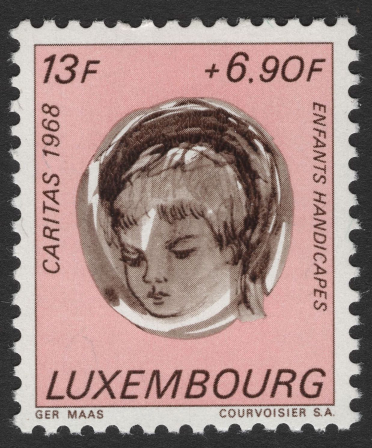 SCG11775 - Luxembourg 1968 Caritas – “Enfants Handicapés” Charity Stamp Set