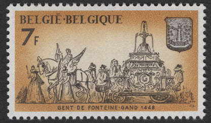 SCG11776 - Belgium 1974 Historic Monuments – Ghent De Fonteine (7F) & Soleilmont Abbey (5F)