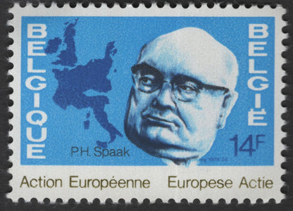 SCG11770 - Belgium 1977 European Action – Treaties of Rome & Paul-Henri Spaak (Stamp Pair)