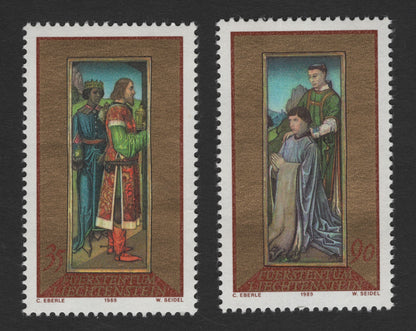 SCG11771 - Liechtenstein 1989 Medieval Religious & Court Scenes Stamps