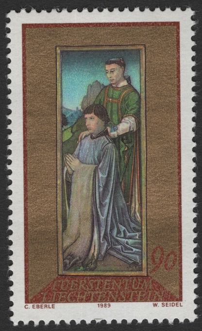 SCG11771 - Liechtenstein 1989 Medieval Religious & Court Scenes Stamps