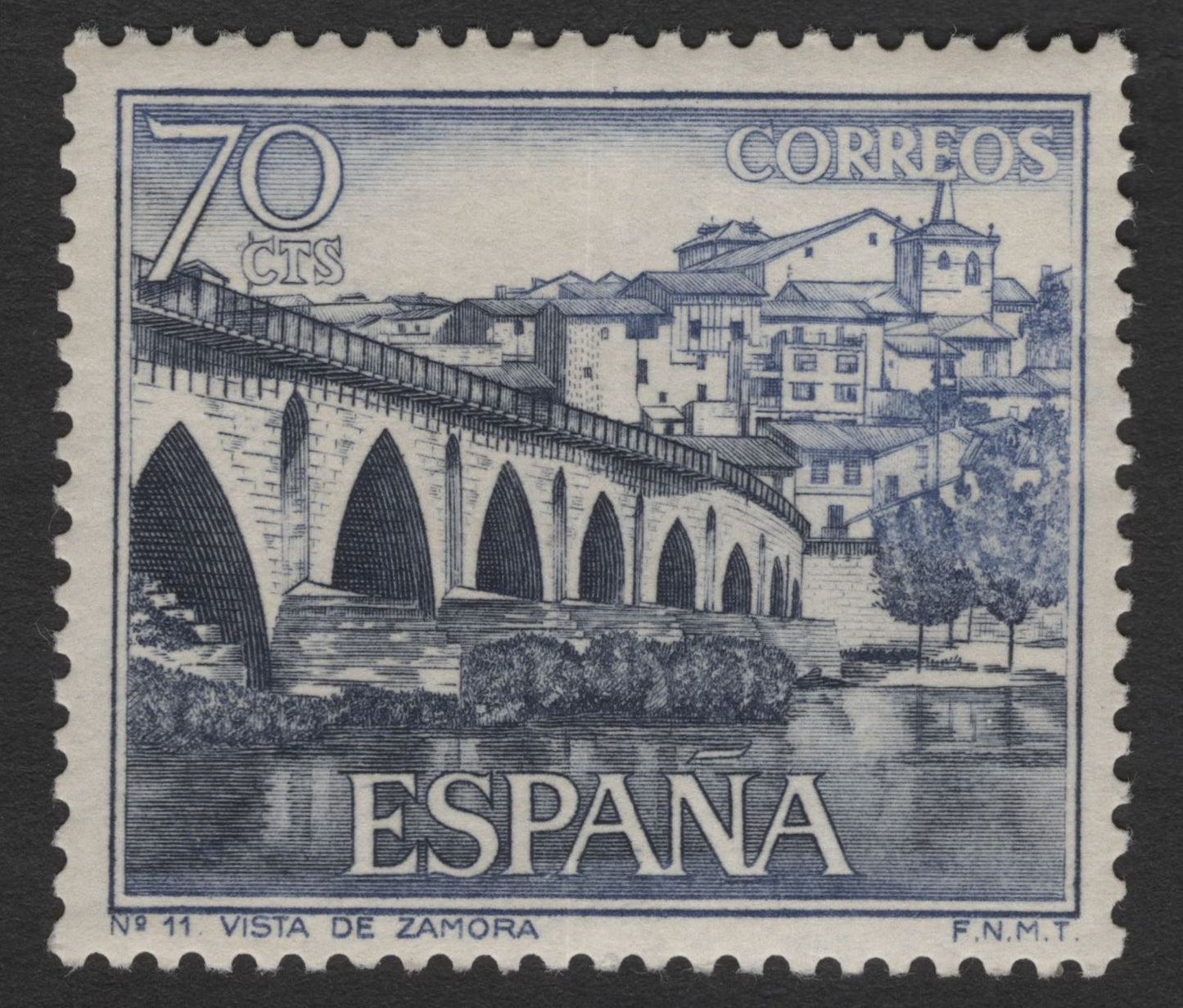 SCG11778 - Spain Scenic Landscapes Definitive Pair – Zamora Bridge & Mogrovejo (1960s)