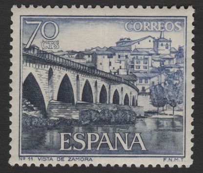 SCG11778 - Spain Scenic Landscapes Definitive Pair – Zamora Bridge & Mogrovejo (1960s)