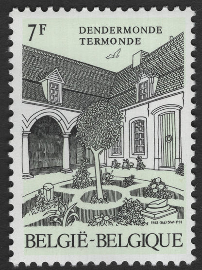 SCG11739 - Belgium 1982 Historic Town Architecture Pair – Dendermonde & Geraardsbergen