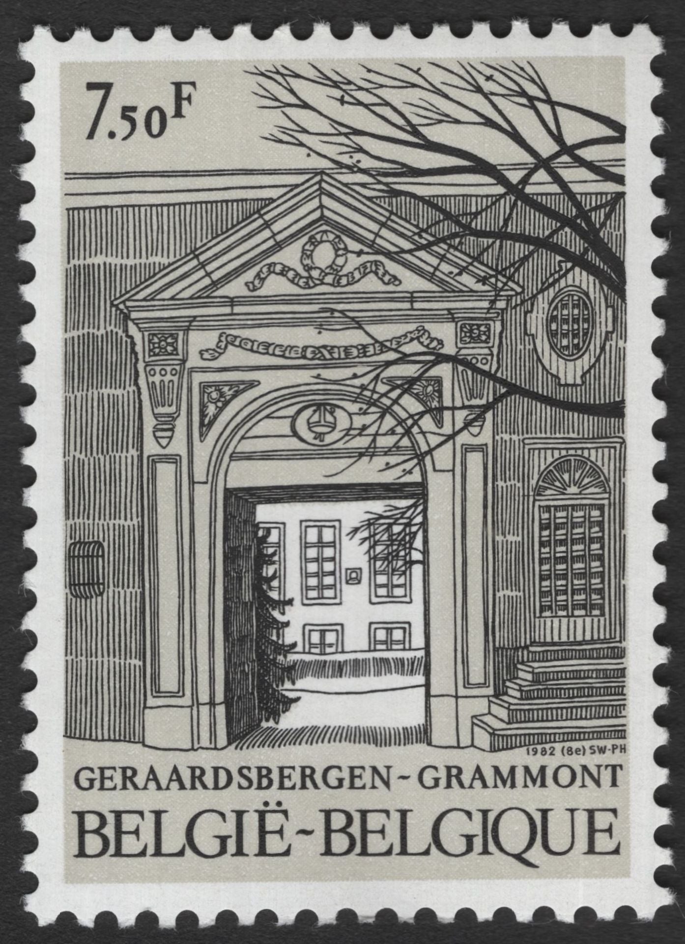 SCG11739 - Belgium 1982 Historic Town Architecture Pair – Dendermonde & Geraardsbergen