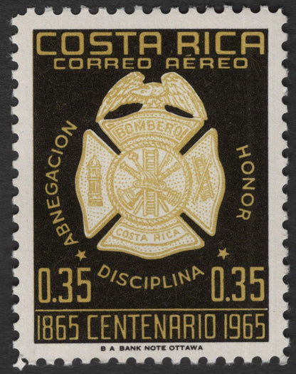 SCG11731 - Costa Rica 1965 Fire Brigade Centenary Airmail Set