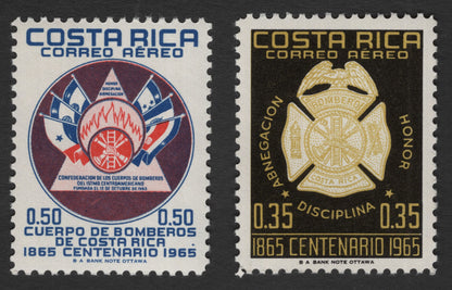 SCG11731 - Costa Rica 1965 Fire Brigade Centenary Airmail Set