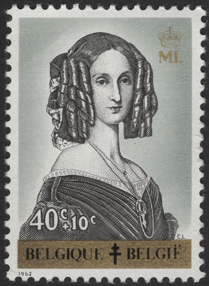 SCG11732 - Belgium Queen Elisabeth Semi-Postal Charity Set (1962–1968)