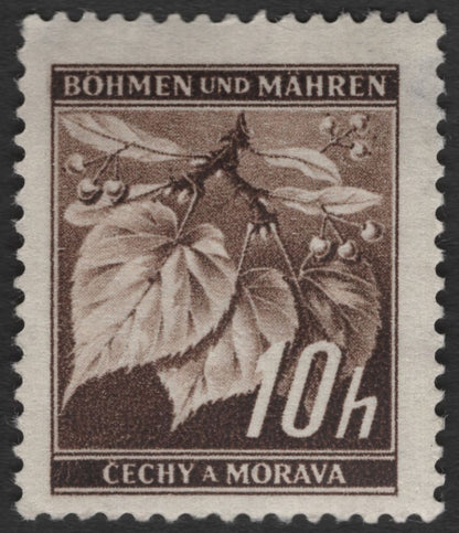 SCG11733 - Bohemia & Moravia Linden Leaves Definitive Pair (10h and 50h)