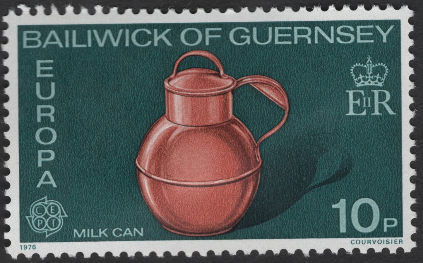SCG12074 - Guernsey 1976 Europa – Traditional Milk Can (10p)
