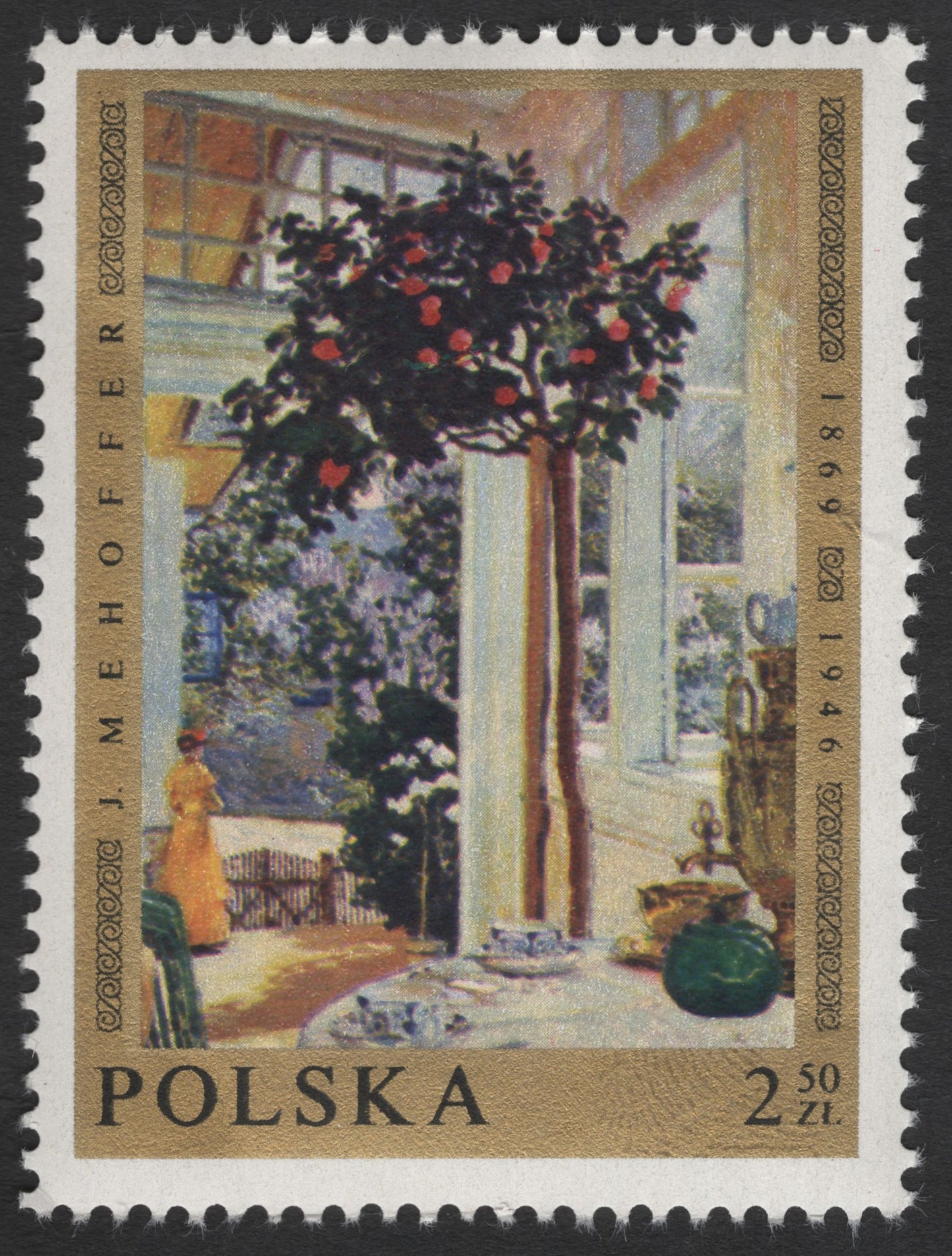 SCG12089 - Poland 1969 – Józef Mehoffer “Veranda” Painting Stamp