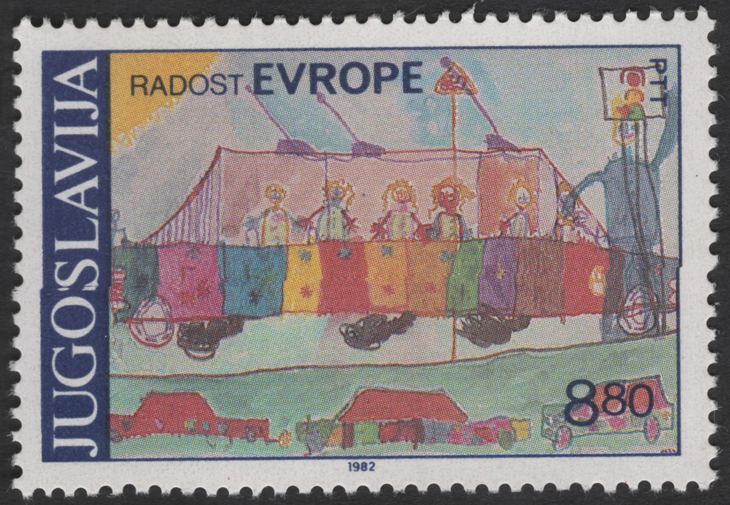 SCG12081 - Yugoslavia 1982 Europa – “Radost Evrope” (Joy of Europe) Children’s Art