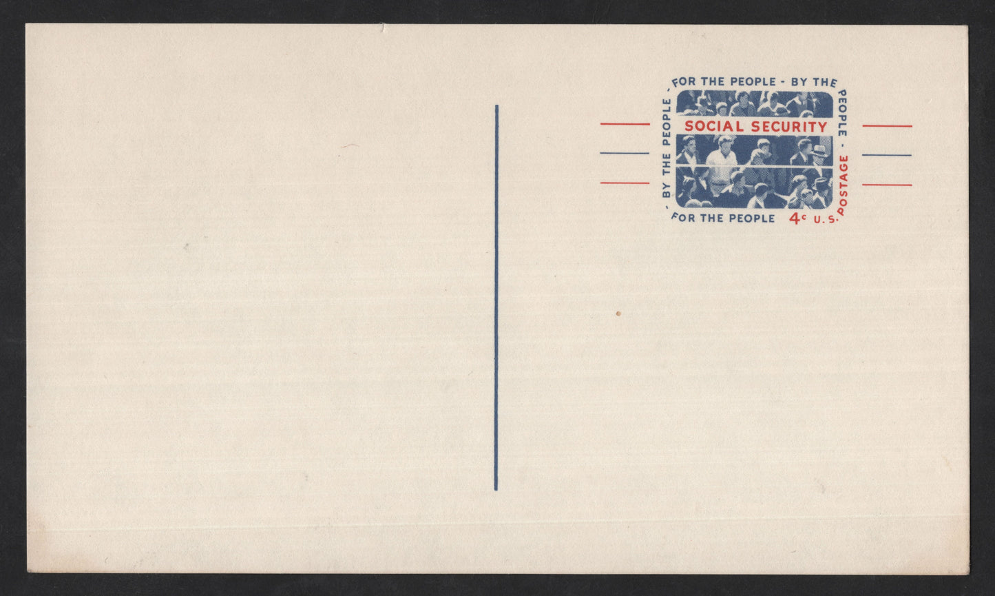 SCG13692 - United States – 4¢ Social Security Postal Card