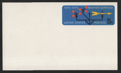 SCG13676 - United States 5¢ Weather Services Centennial Postal Envelope (1870–1970)