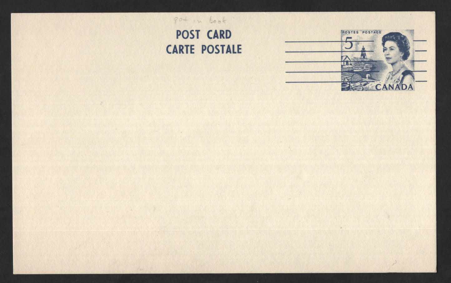 SCG13677 - Canada 5¢ Queen Elizabeth II Postal Stationery Postcard