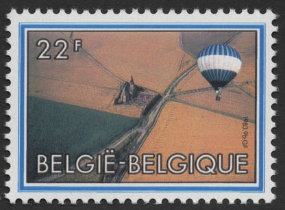 SCG486 - Belgium Hot Air Balloon Aerial Views Stamp Set