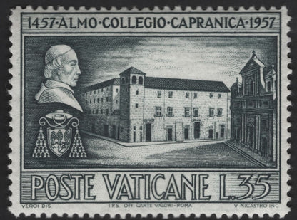 SCG13137 - Vatican City 1957 – Almo Collegio Capranica 500th Anniversary Commemorative Stamps