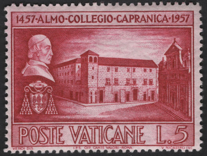 SCG13137 - Vatican City 1957 – Almo Collegio Capranica 500th Anniversary Commemorative Stamps