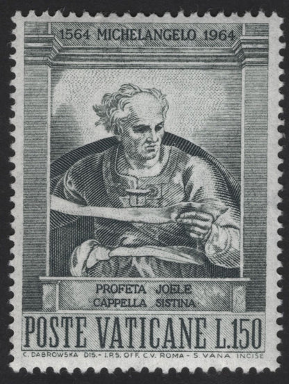 SCG13134 - Vatican City 1964 Michelangelo Sistine Chapel Prophets & Sibyls Commemorative Set