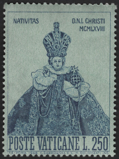 SCG13143 - Vatican City 1968 Nativity of Christ – Infant Jesus of Prague Stamp Set