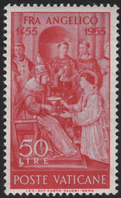 SCG13199 - Vatican City 1955 Fra Angelico Art Commemorative Stamp Set