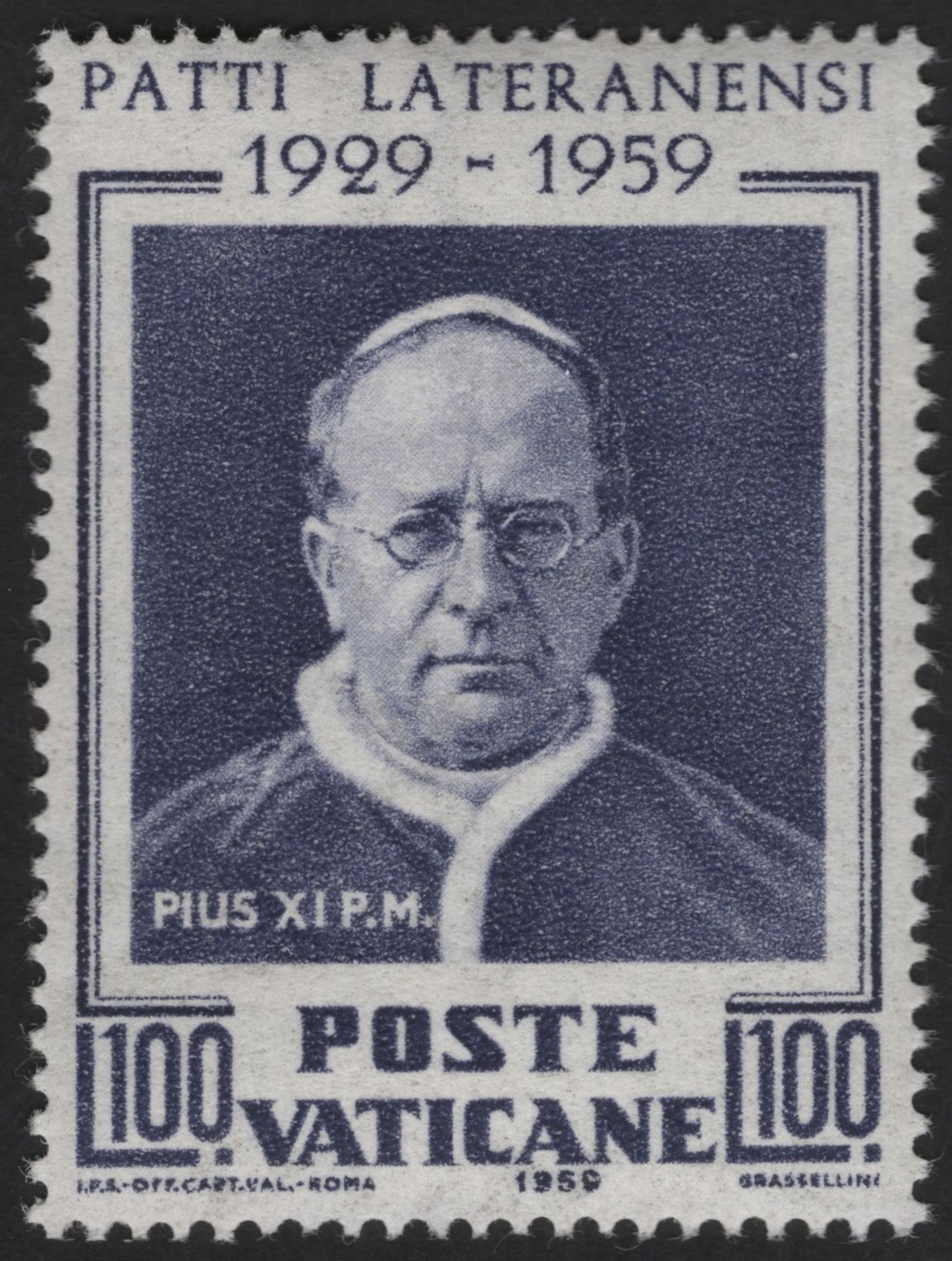 SCG13200 - Vatican City 1959 – 30th Anniversary of the Lateran Treaty (Pope Pius XI)