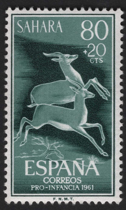 SCG13140 - Spanish Sahara 1961 Pro-Infancia Wildlife Semi-Postal Stamp Set
