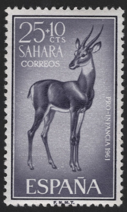 SCG13140 - Spanish Sahara 1961 Pro-Infancia Wildlife Semi-Postal Stamp Set