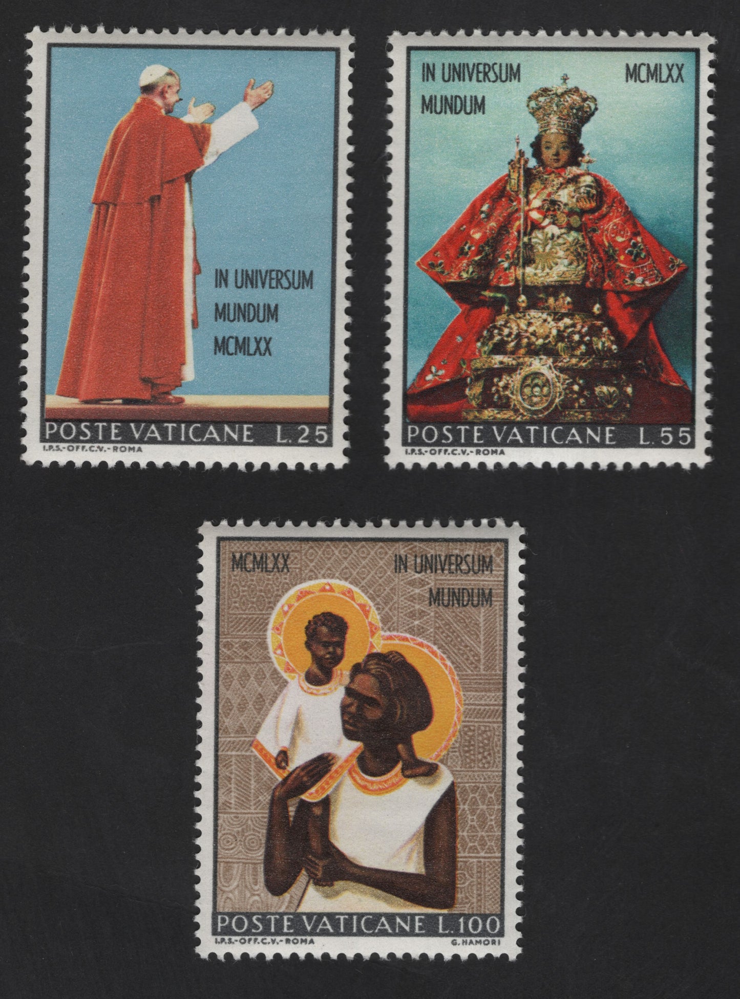 SCG13205 - Vatican City 1970 In Universum Mundum World Mission Series Stamps