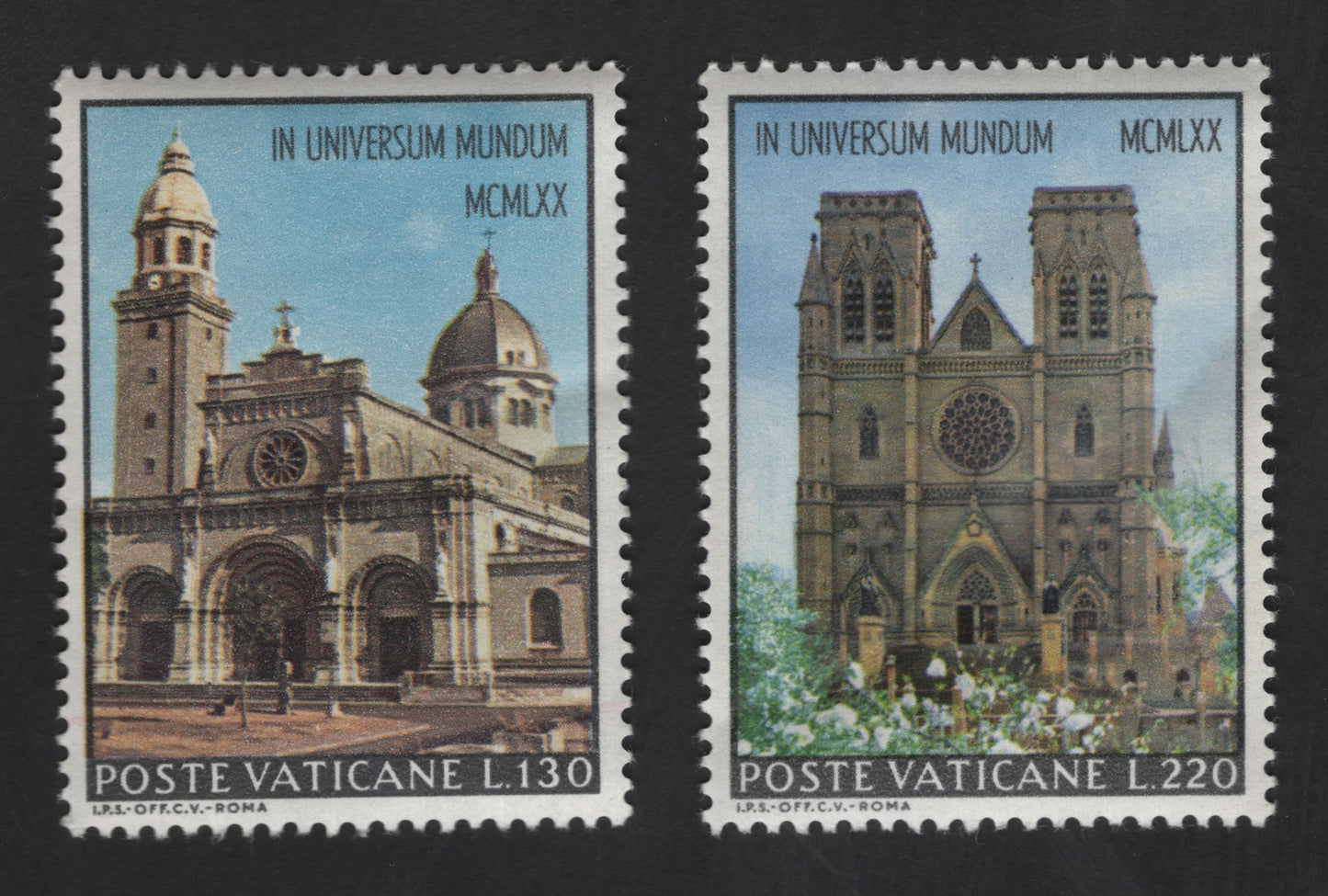 SCG13206 - Vatican City 1970 In Universum Mundum Churches Commemorative Stamps