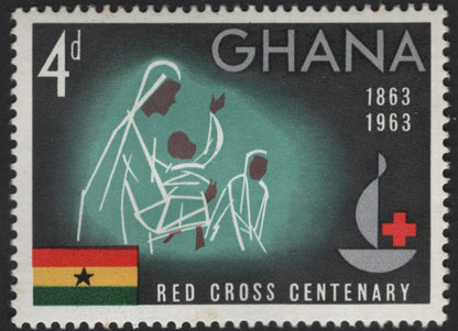 SCG13202 - Ghana 1963 Red Cross Centenary Commemorative Stamps