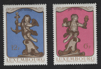 SCG13252 - Luxembourg Art Rococo Cherub Sculpture Stamps