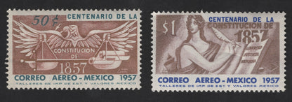 SCG13254 - Mexico 1957 Airmail – Centenary of the Constitution of 1857