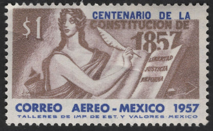 SCG13254 - Mexico 1957 Airmail – Centenary of the Constitution of 1857