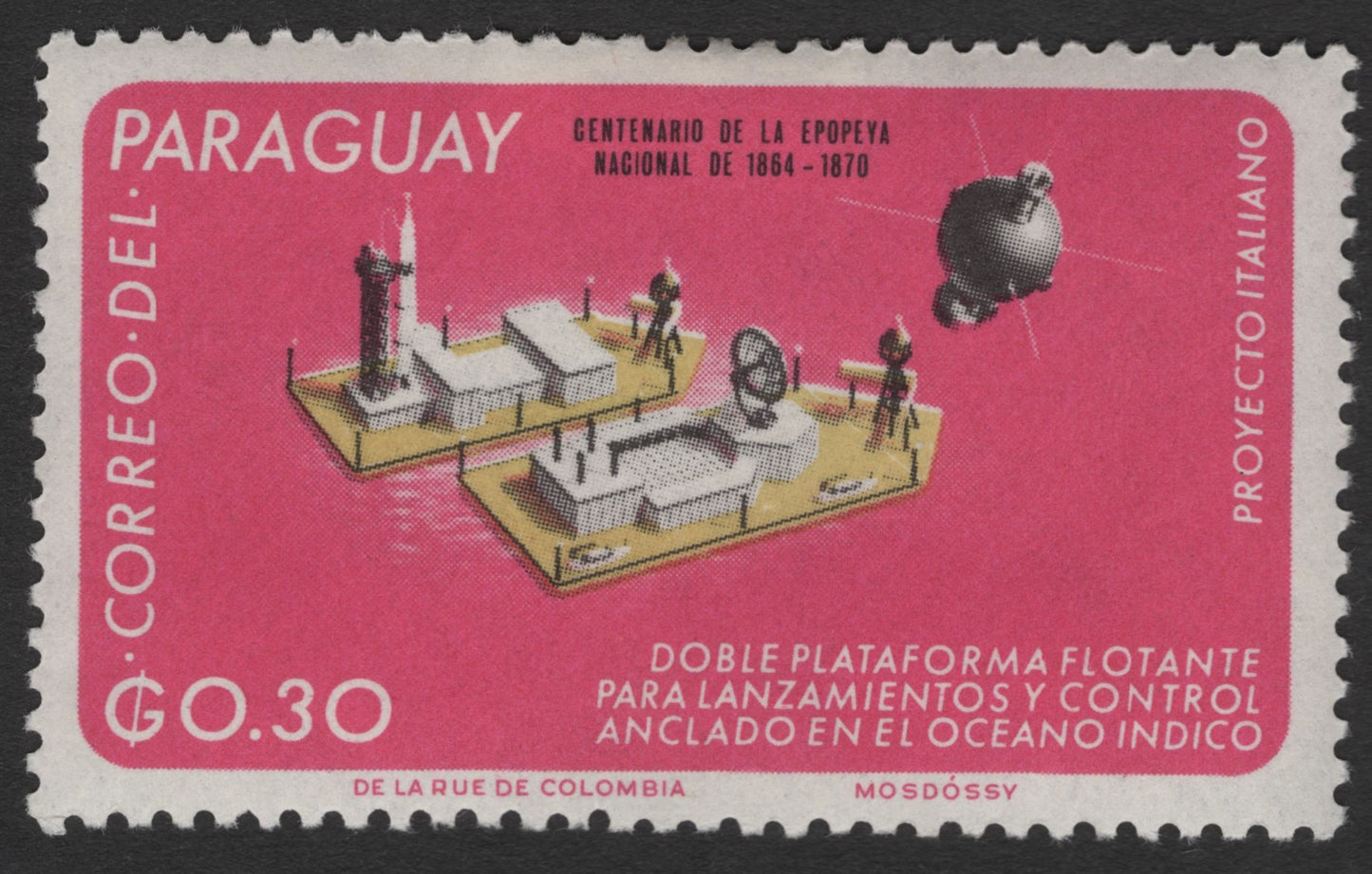 SCG11839 - Paraguay – Scientific Innovation & Aviation Commemoratives (Centenario de la Epopeya Nacional 1864–1870 Issue)