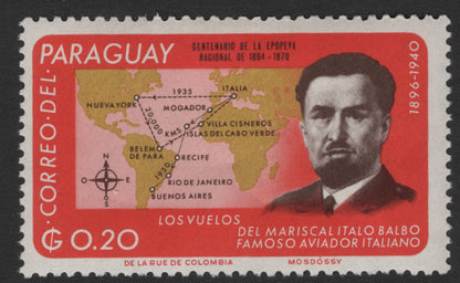 SCG11839 - Paraguay – Scientific Innovation & Aviation Commemoratives (Centenario de la Epopeya Nacional 1864–1870 Issue)