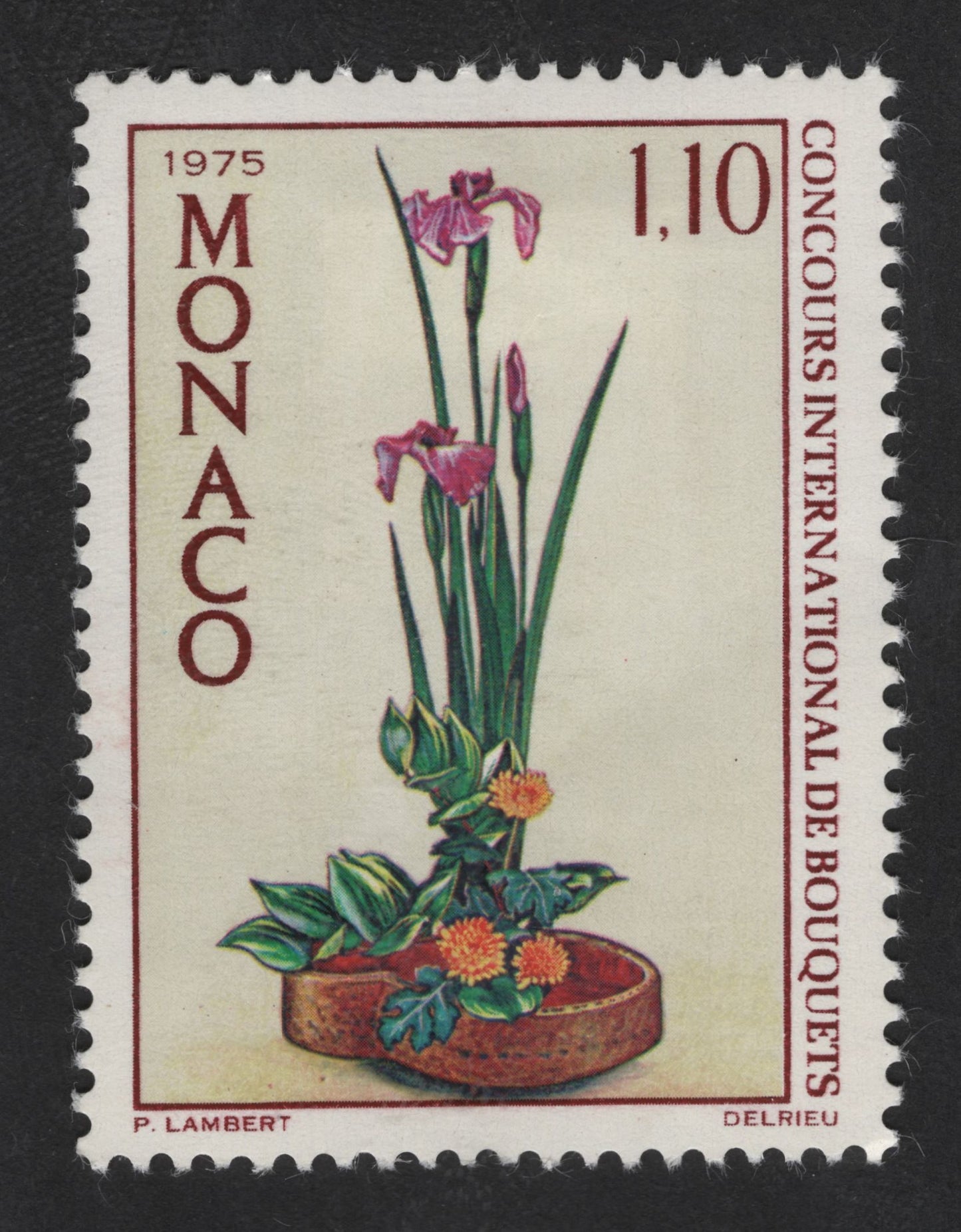 SCG13575 - 1975 Floral Arrangement – International Bouquet Competition Stamp (1.10F)