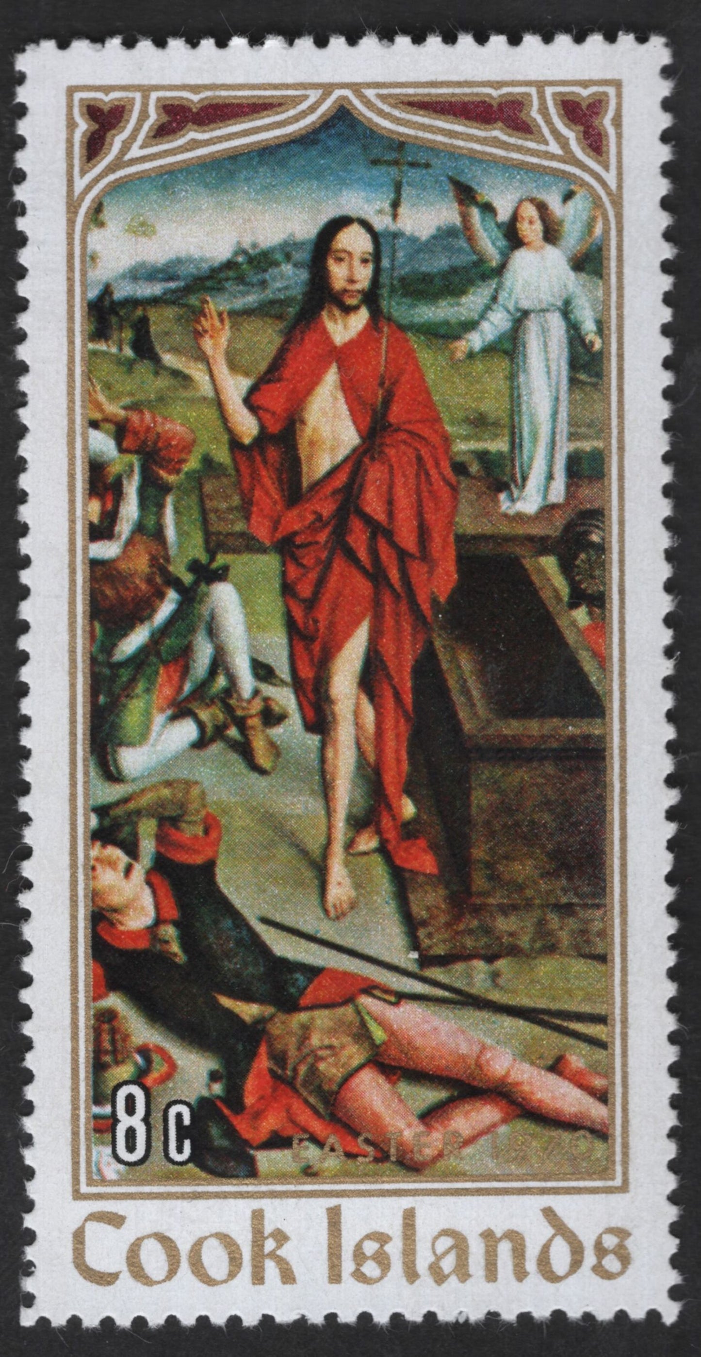 SCG13018 - Cook Islands 1970 Easter – Resurrection of Christ Religious Art Stamp Set