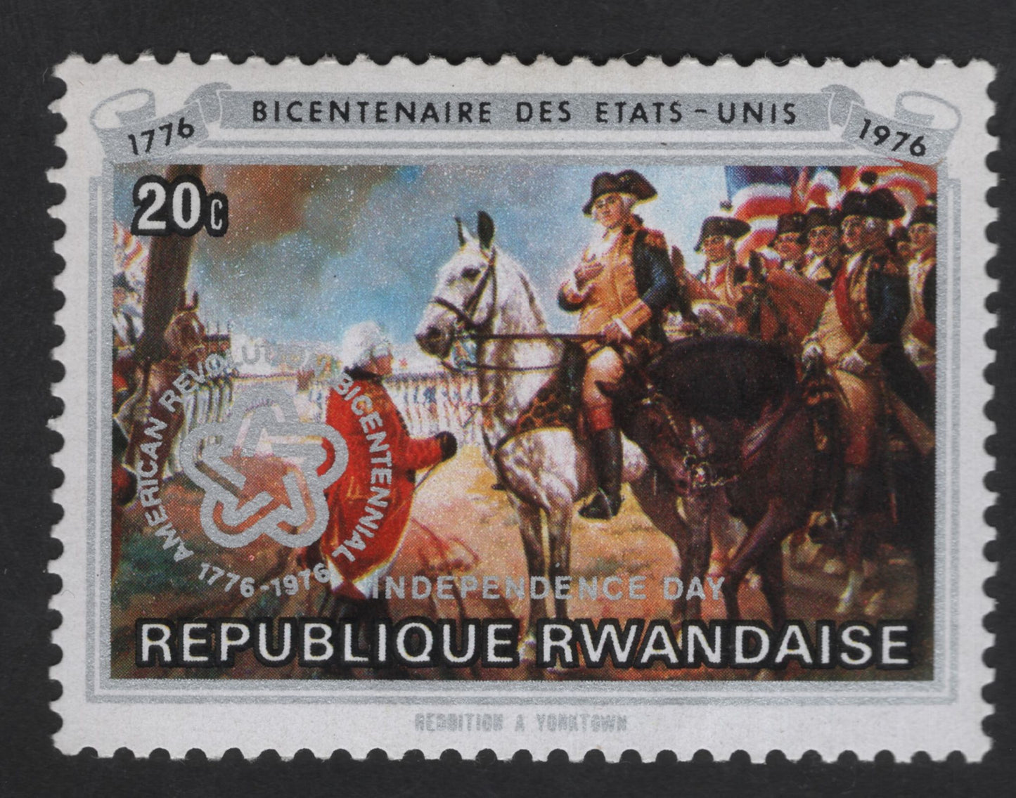 SCG13562 - Rwanda 20c American Revolution Bicentennial – Yorktown Scene (1976)