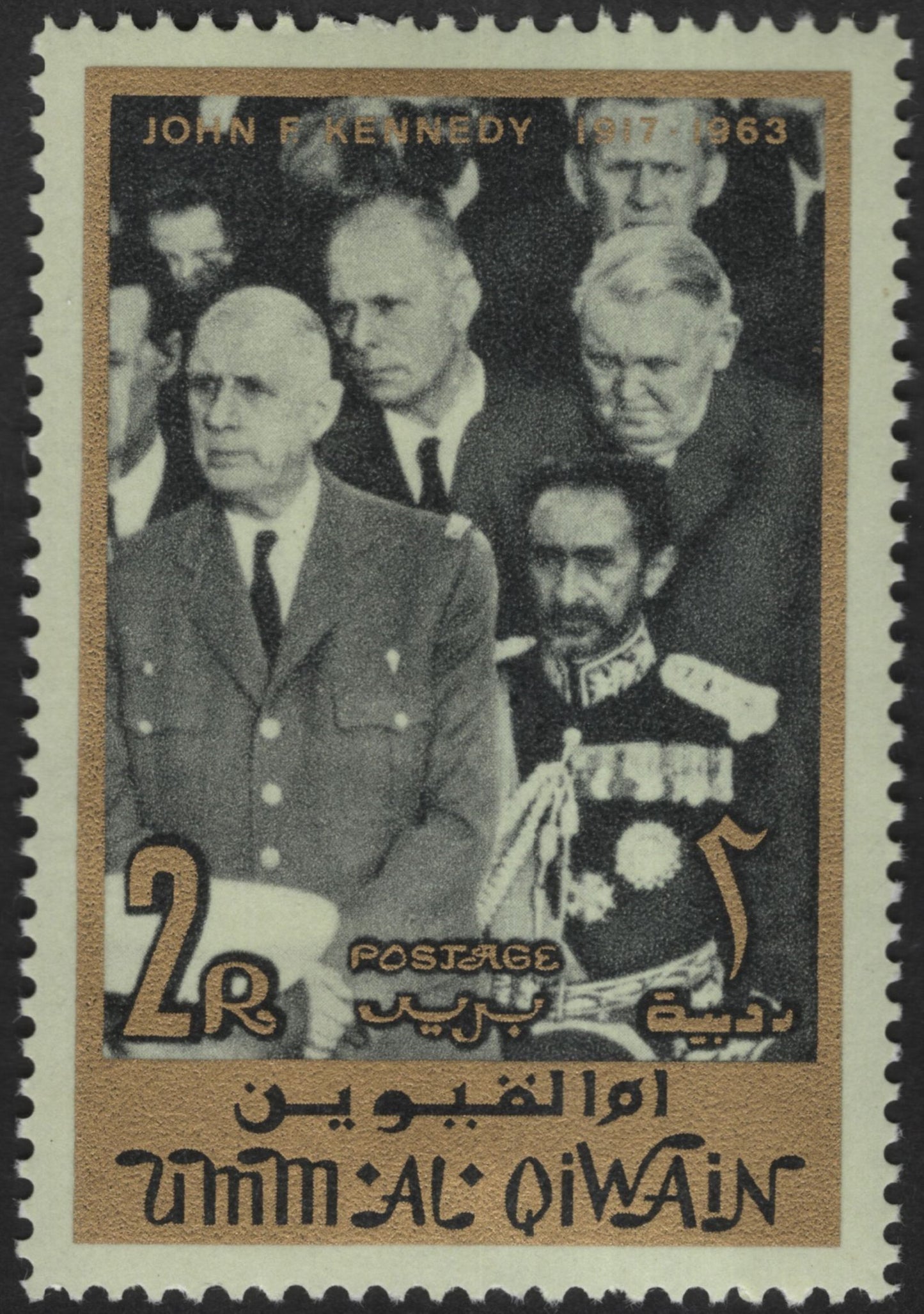 SCG13076 - Umm Al Qiwain 1R & 2R – John F. Kennedy Memorial Issue (1917–1963)