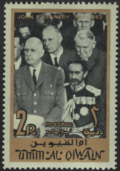 SCG13076 - Umm Al Qiwain 1R & 2R – John F. Kennedy Memorial Issue (1917–1963)