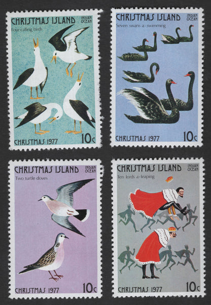 SCG11842 - Christmas Island 1977 Christmas – Twelve Days of Christmas Series (Bird & Carol Themes)