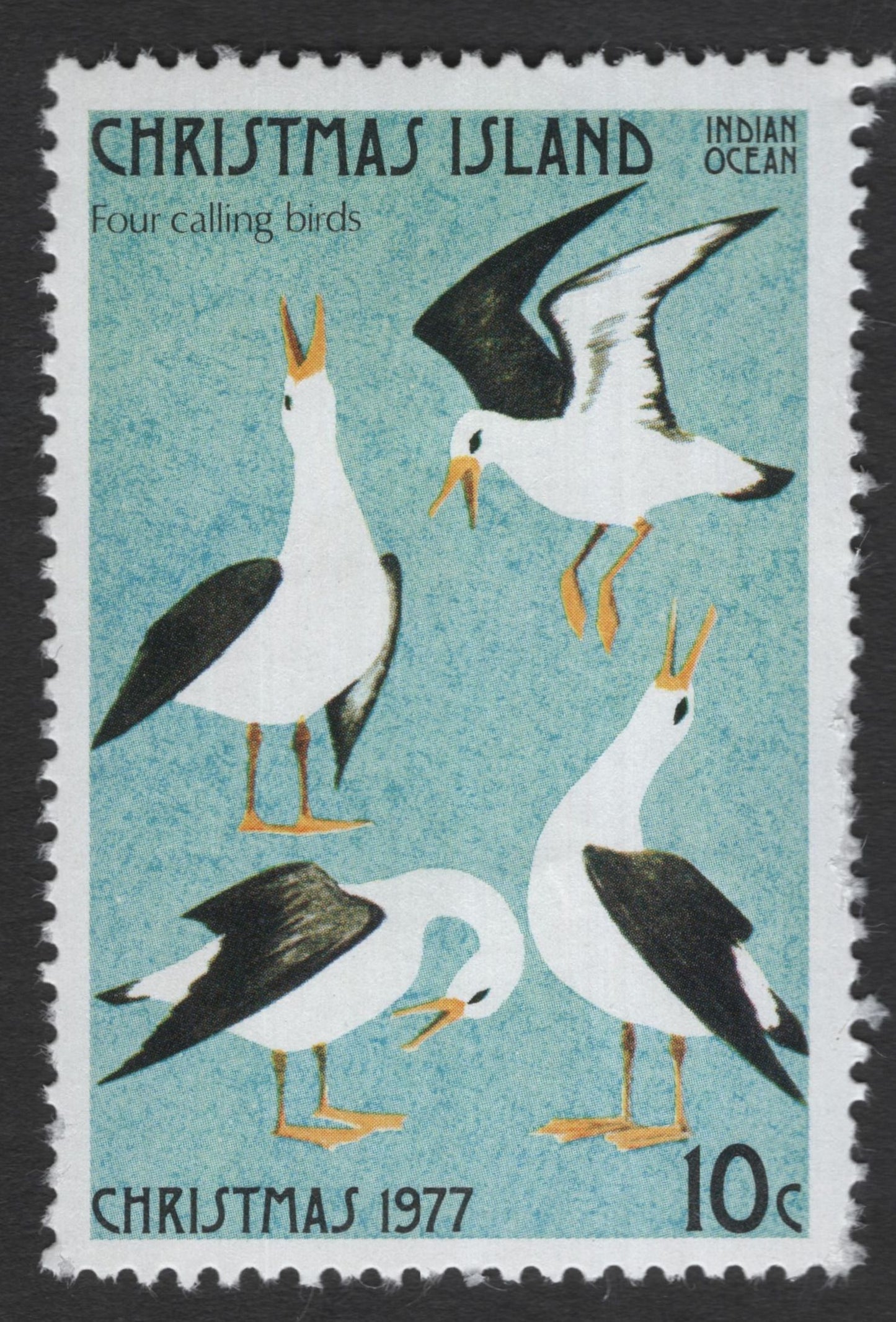 SCG11842 - Christmas Island 1977 Christmas – Twelve Days of Christmas Series (Bird & Carol Themes)