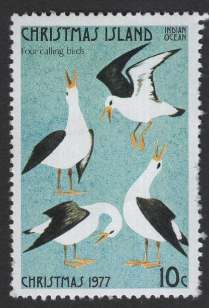 SCG11842 - Christmas Island 1977 Christmas – Twelve Days of Christmas Series (Bird & Carol Themes)